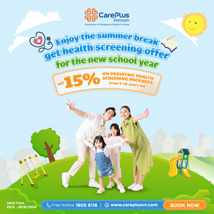ENJOY THE SUMMER BREAK, GET HEALTH SCREENING OFFER FOR THE NEW SCHOOL YEAR 