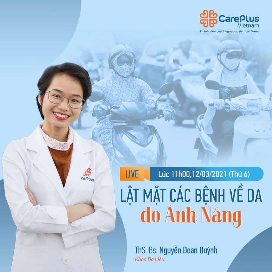 Livestream “LẬT MẶT CÁC BỆNH VỀ DA DO ÁNH NẮNG”