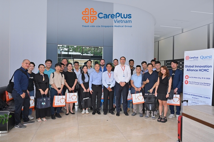 Hệ thống Phòng khám CarePlus đón tiếp Quest Ventures trong khuôn khổ chương trình GIA HealthTech tại TP. Hồ Chí Minh 