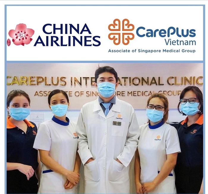 Safe flight with CHINA AIRLINES and CAREPLUS CLINIC 