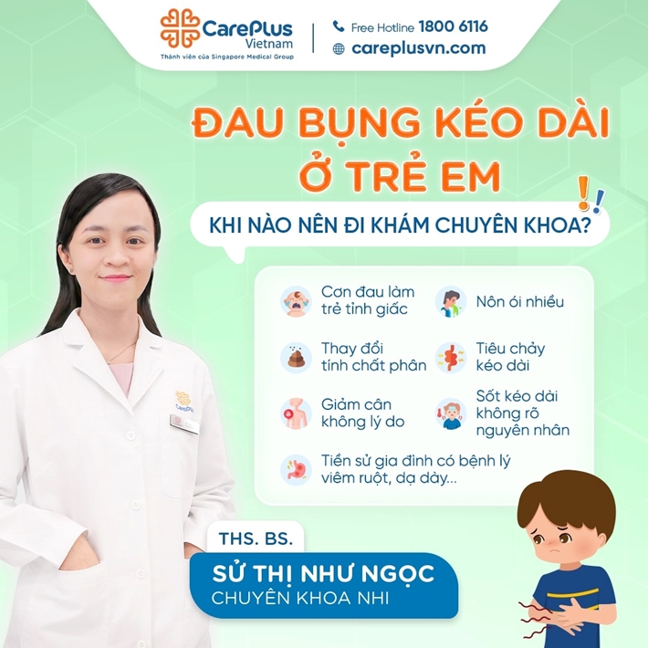 ĐAU BỤNG KÉO DÀI Ở TRẺ: KHI NÀO NÊN ĐI KHÁM CHUYÊN KHOA? 