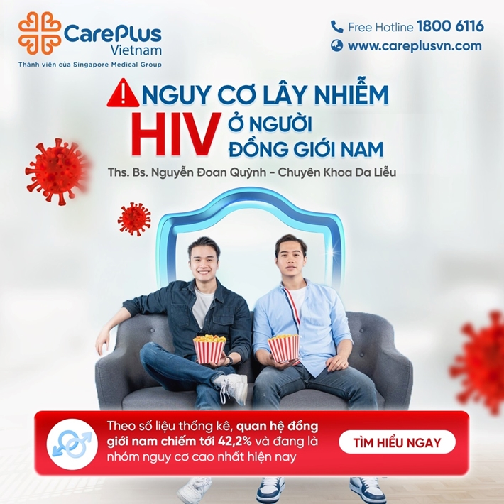 NGUY CƠ LÂY NHIỄM HIV Ở NAM GIỚI ĐỒNG TÍNH TĂNG CAO TẠI VIỆT NAM! 