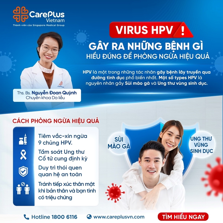 VIRUS HPV GÂY RA NHỮNG BỆNH GÌ? HIỂU ĐÚNG ĐỂ PHÒNG NGỪA HIỆU QUẢ!