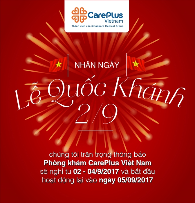 Phòng Khám CarePlus Xin Thông Báo Nghỉ Lễ