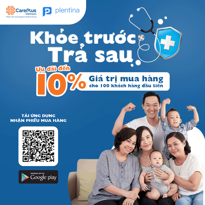 Installment payment on Plentina app - 10% off CarePlus gift voucher
