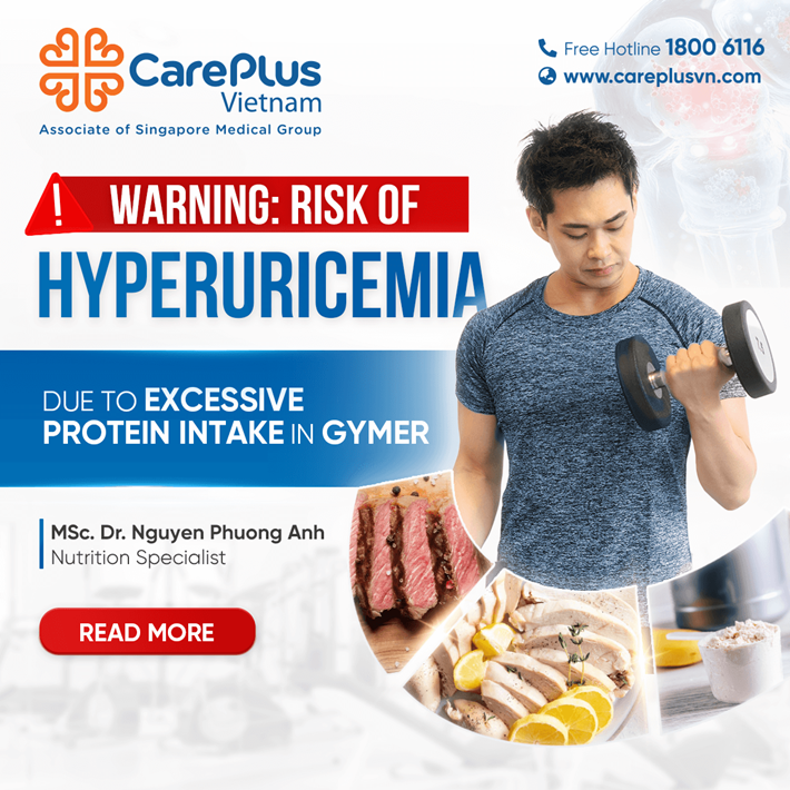 WARNING: RISK OF HYPERURICEMIA DUE TO EXCESSIVE PROTEIN INTAKE IN GYMER 
