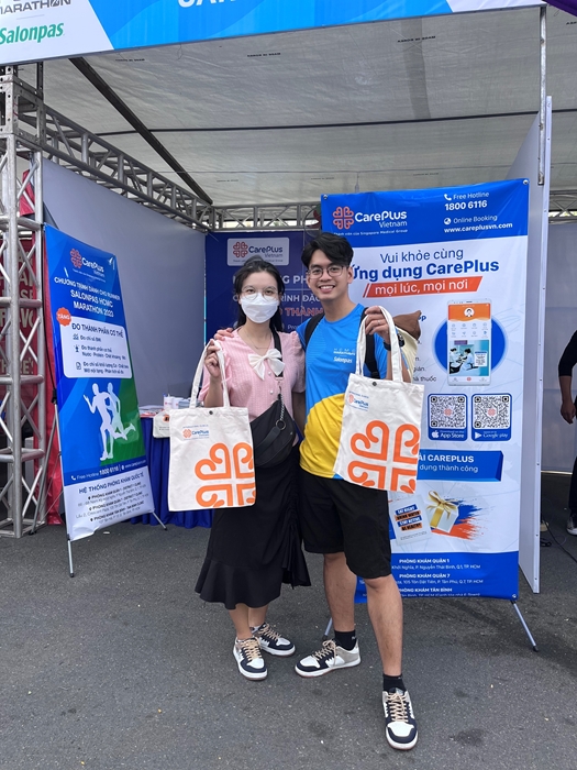 Look back at the beautiful picture with CarePlus at Salonpas HCMC Marathon 2023