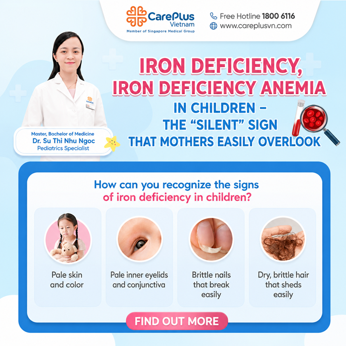 IRON DEFICIENCY ANEMIA IN CHILDREN OFTEN HAS NO OBVIOUS SIGNS – PARENTS SHOULD NOT BE OVERCONFIDENT!