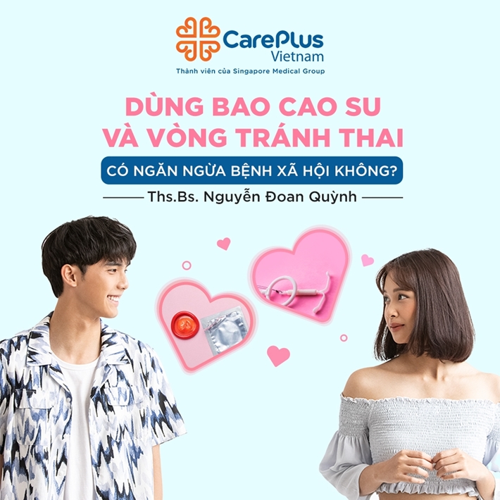 Dùng bao cao su và vòng tránh thai có thể giảm nguy cơ mắc các bệnh lây truyền qua đường tình dục không?