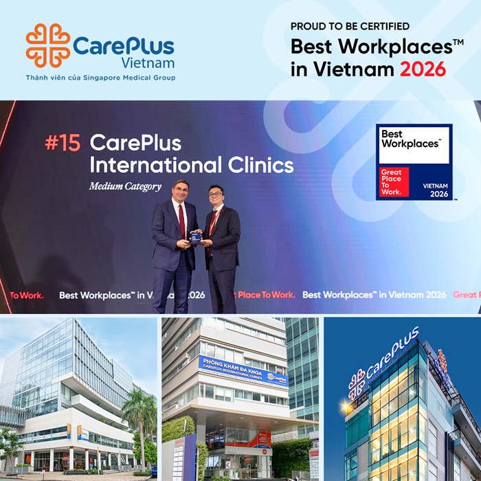 🏆 CAREPLUS PROUDLY RECOGNIZED AMONG VIETNAM’S TOP 15 BEST WORKPLACES™ 2026 