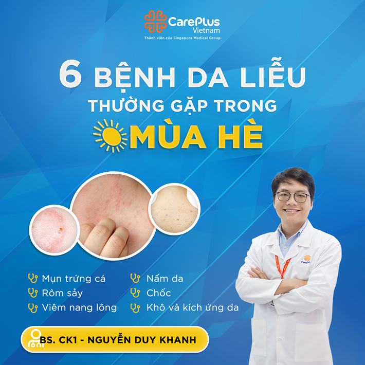 ĐIỂM MẶT 6 BỆNH VIÊM DA THƯỜNG GẶP VÀO MÙA HÈ