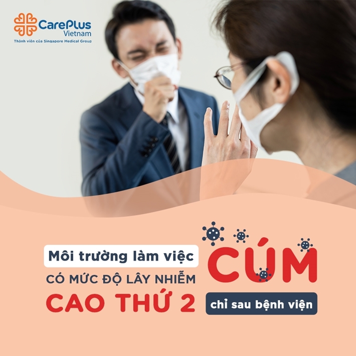 Môi trường làm việc có nguy cơ lây nhiễm virus CÚM cao thứ 2 chỉ sau bệnh viện