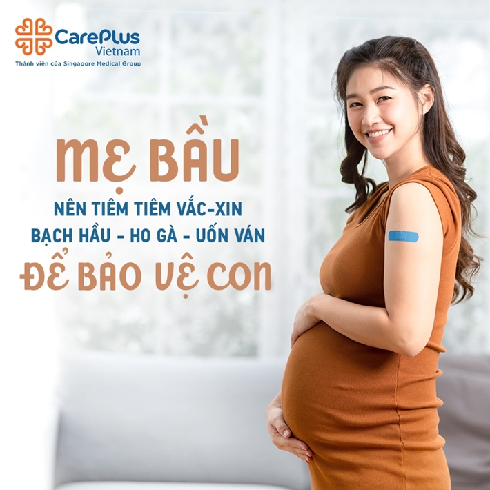 Mẹ bầu nên tiêm vắc-xin Bạch hầu - Ho gà - Uốn ván để bảo vệ con
