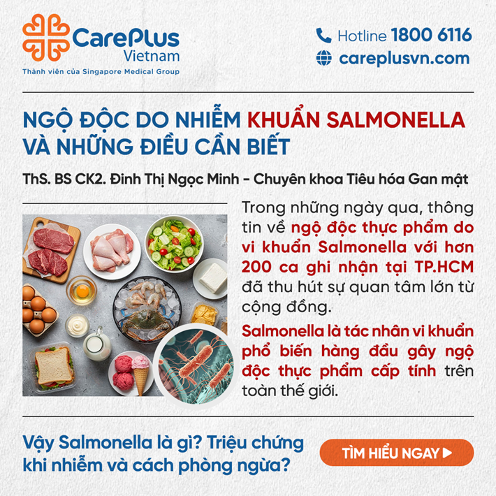 NGỘ ĐỘC DO NHIỄM KHUẨN SALMONELLA VÀ NHỮNG ĐIỀU CẦN BIẾT