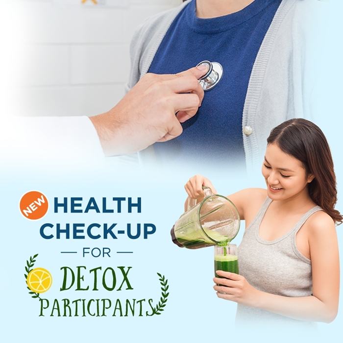 Health check-up for detox participants