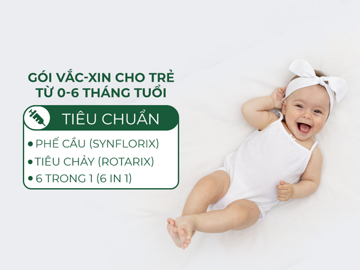 Gói vắc-xin tiêu chuẩn (Synflorix - Rotarix - 6in1)