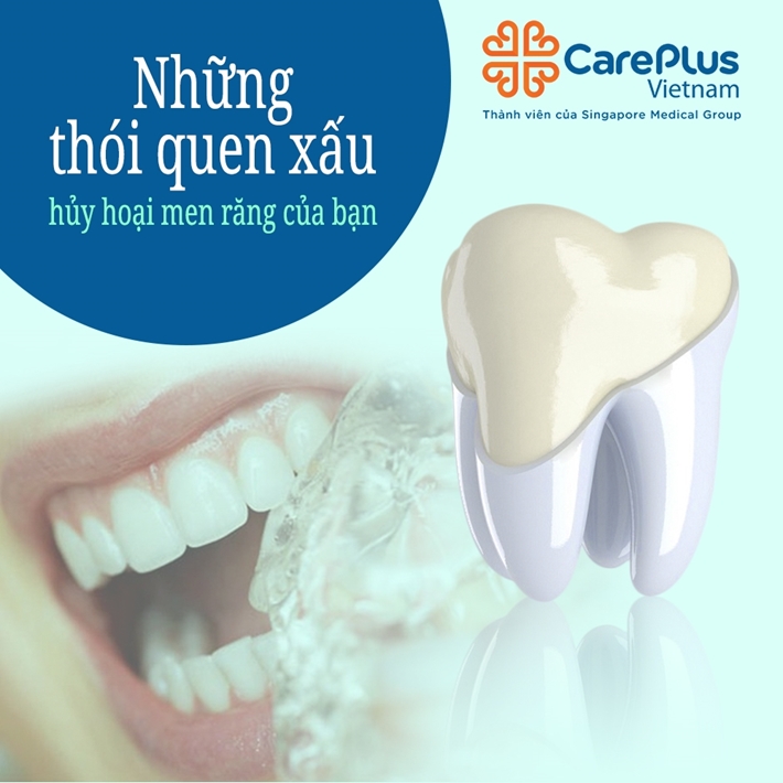 Những thói quen xấu hủy hoại men răng của bạn