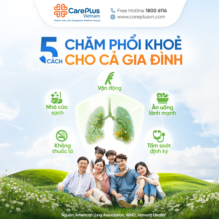 5 CÁCH CHĂM PHỔI KHỎE CHO CẢ GIA ĐÌNH