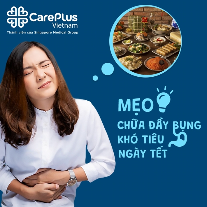 Mẹo chữa đầy bụng khó tiêu ngày tết