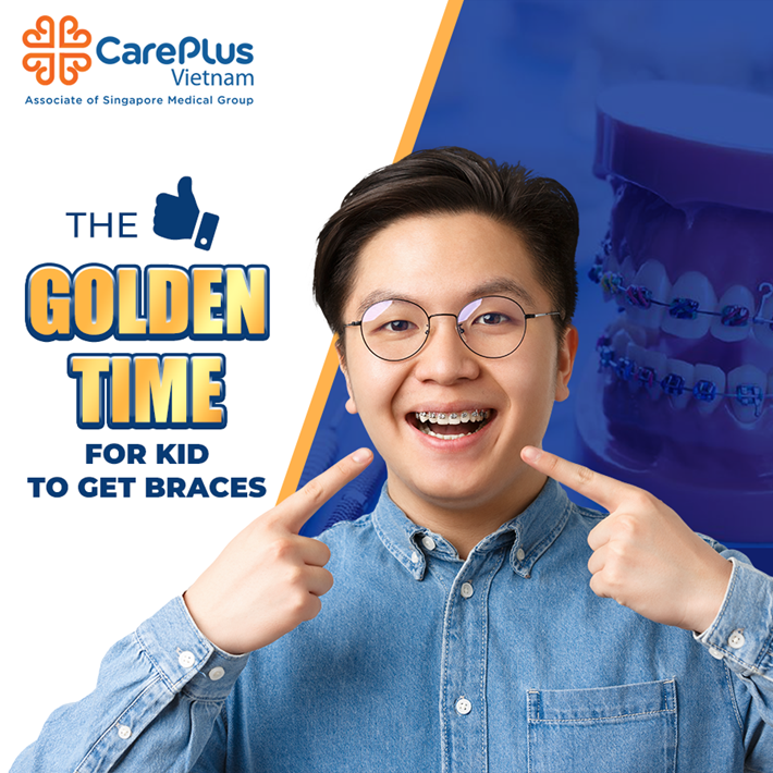 The "golden" time for braces for children.