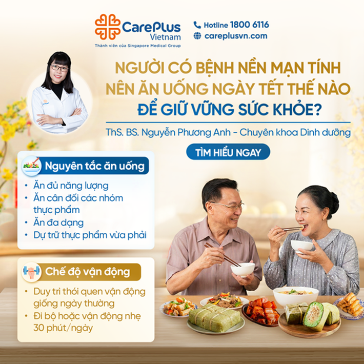 NGƯỜI CÓ BỆNH NỀN MẠN TÍNH NÊN ĂN UỐNG NGÀY TẾT THẾ NÀO ĐỂ GIỮ VỮNG SỨC KHỎE? 