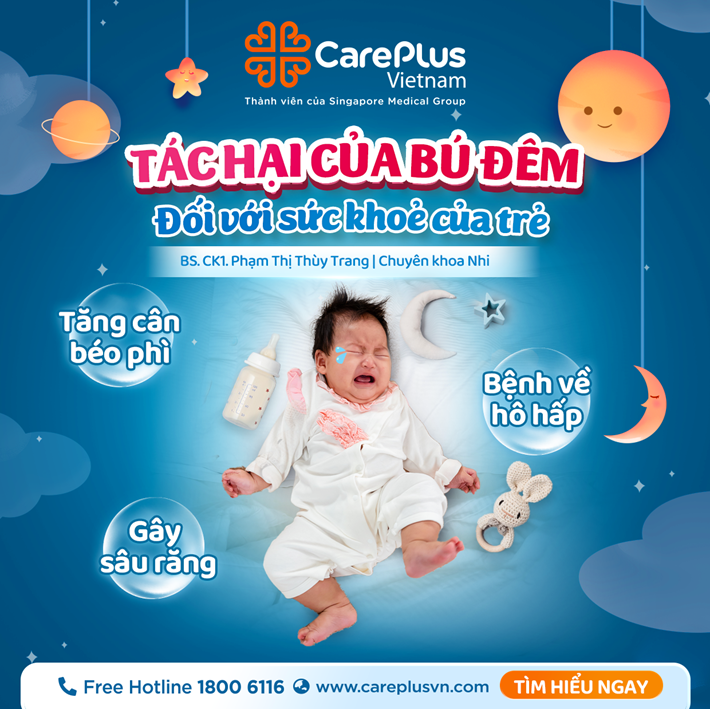 TÁC HẠI CỦA BÚ ĐÊM ẢNH HƯỞNG ĐẾN SỨC KHỎE CỦA TRẺ NHỎ  