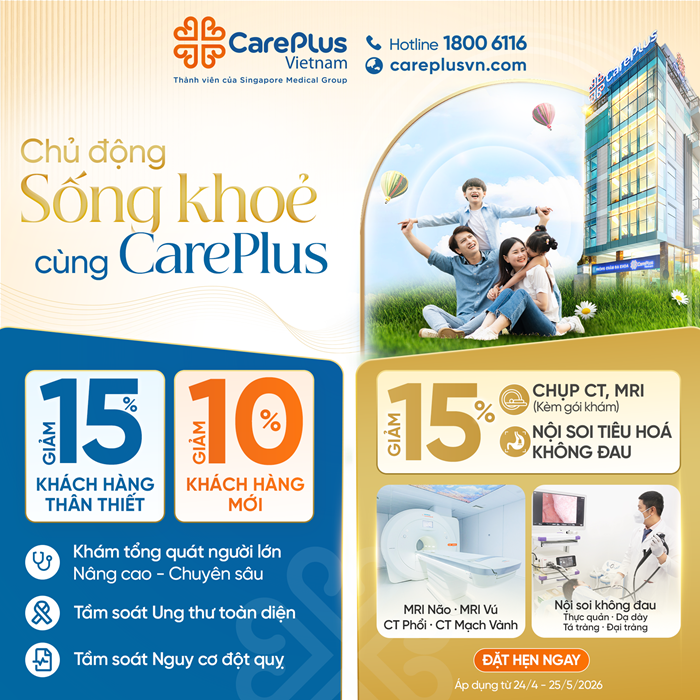 CHỦ ĐỘNG SỐNG KHỎE CÙNG CAREPLUS 