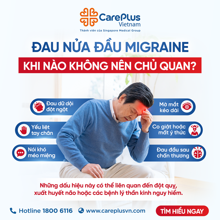 ĐAU NỬA ĐẦU MIGRAINE: KHI NÀO KHÔNG NÊN CHỦ QUAN? 