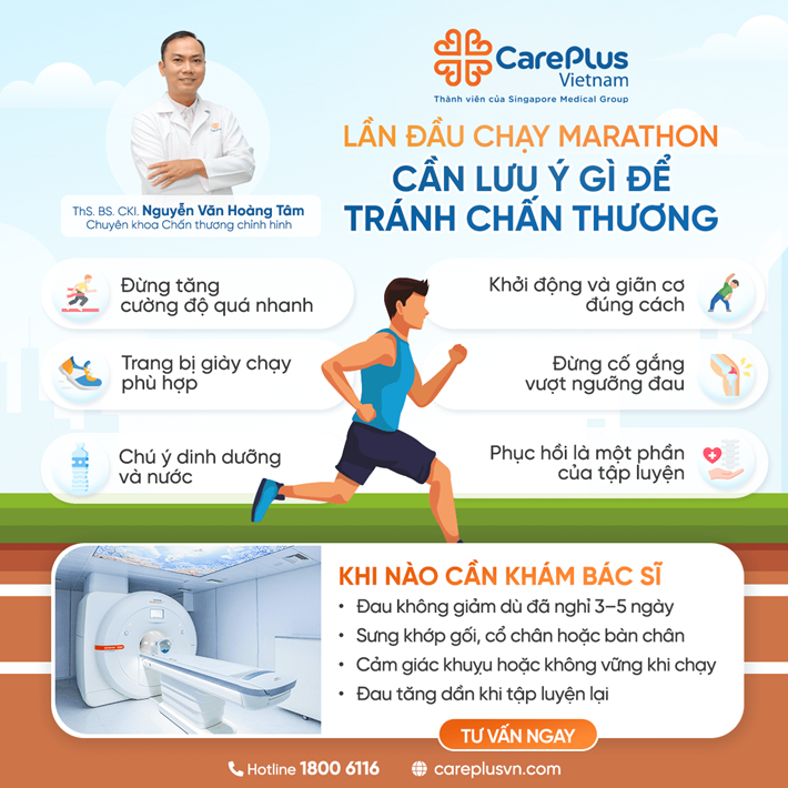 LẦN ĐẦU CHẠY MARATHON CẦN LƯU Ý GÌ ĐỂ TRÁNH CHẤN THƯƠNG