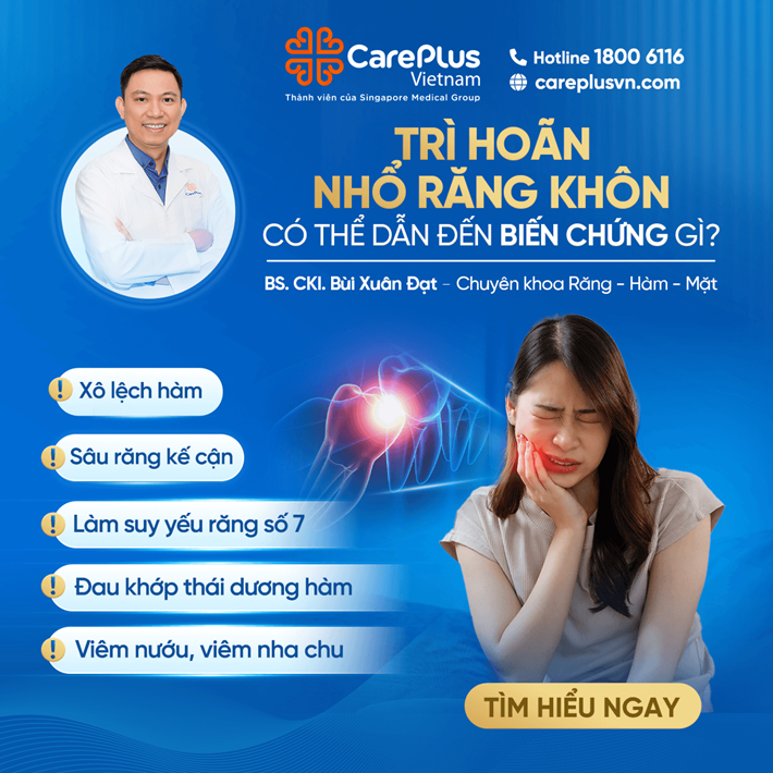 TRÌ HOÃN NHỔ RĂNG KHÔN CÓ THỂ DẪN ĐẾN BIẾN CHỨNG GÌ? 