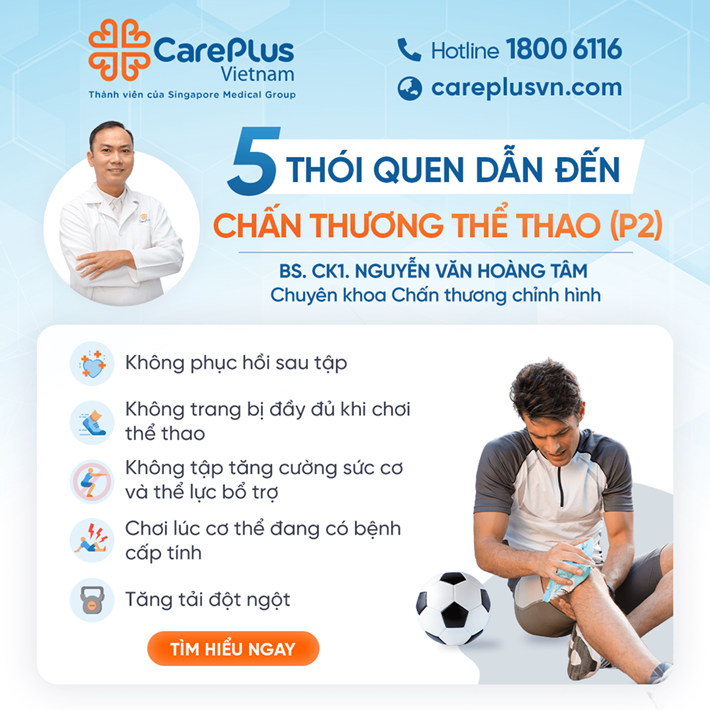 5 THÓI QUEN DỄ DẪN ĐẾN CHẤN THƯƠNG THỂ THAO MÀ BẠN NÊN LƯU Ý (PHẦN 2) 