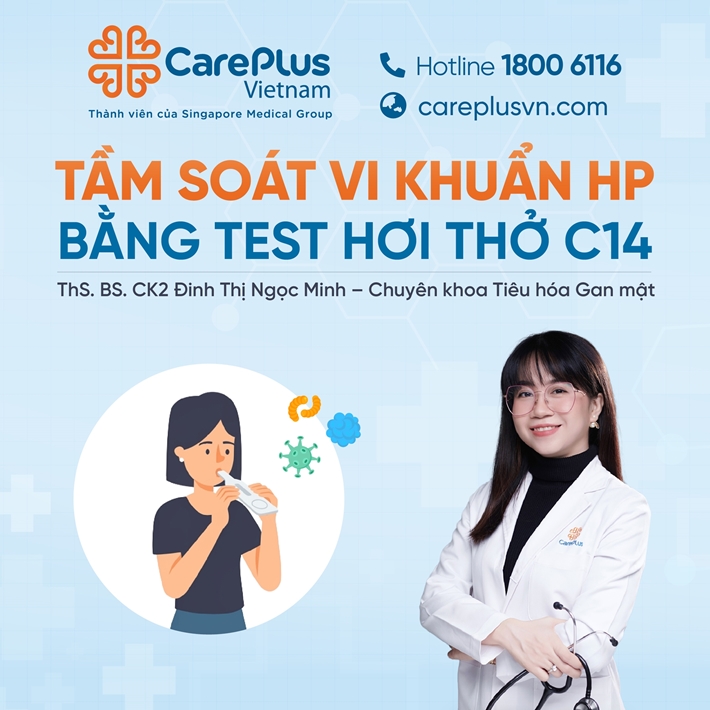 TẦM SOÁT TÌM VI KHUẨN HP BẰNG TEST HƠI THỞ C14