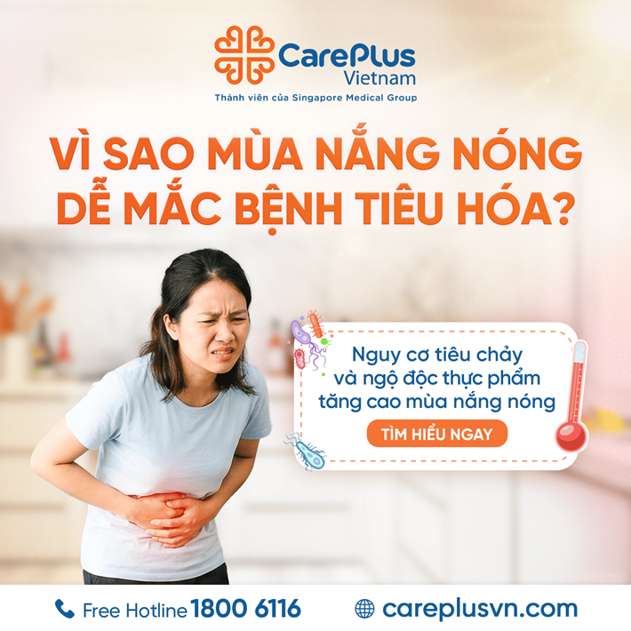 VÌ SAO MÙA NẮNG NÓNG DỄ MẮC BỆNH TIÊU HÓA & BẠN CẦN LÀM GÌ ĐỂ PHÒNG TRÁNH?