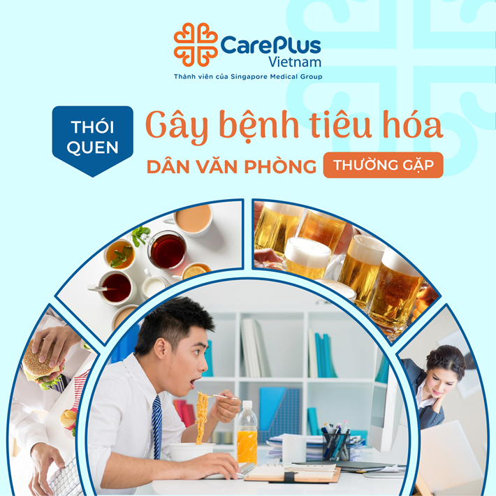 Thói quen gây bệnh tiêu hóa ở dân văn phòng