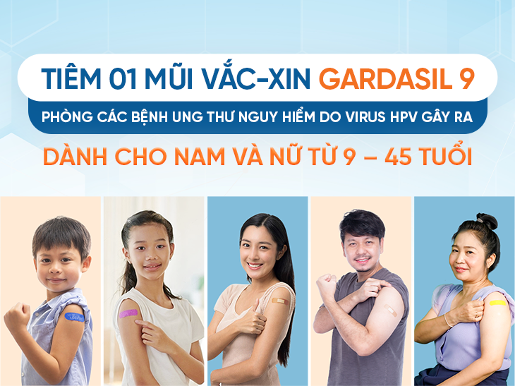 Tiêm 1 mũi vắc-xin Gardasil 9