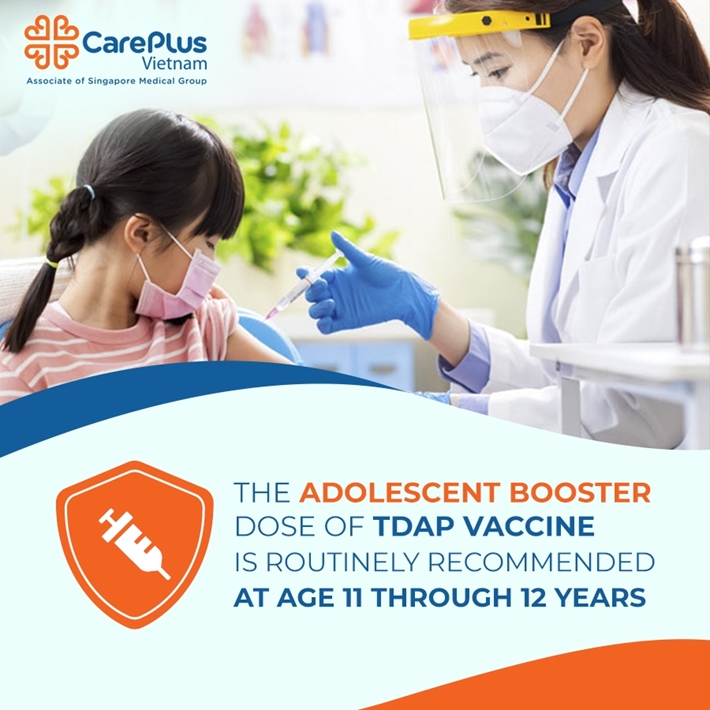 The adolescent booster dose of Tdap vaccine is routinely recommended at age 11 through 12 years