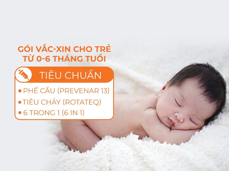 Gói vắc-xin tiêu chuẩn (Prevenar - Rotateq - 6in1)