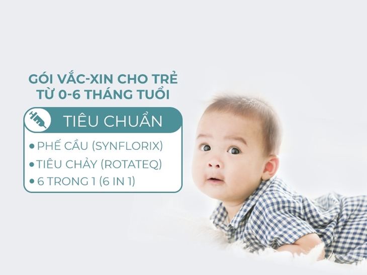 Gói vắc-xin tiêu chuẩn (Synflorix - Rotateq - 6in1) 