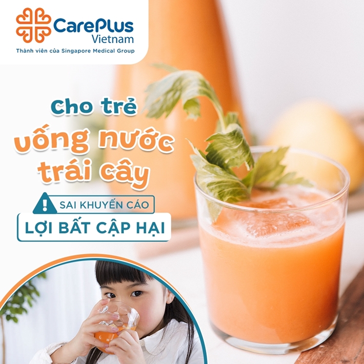 Cho trẻ uống nước ép trái cây sai khuyến cáo - lợi bất cập hại