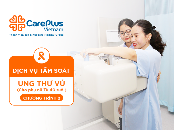 DỊCH VỤ TẦM SOÁT UNG THƯ VÚ (CHO PHỤ NỮ TỪ 40 TUỔI) - CHƯƠNG TRÌNH 2