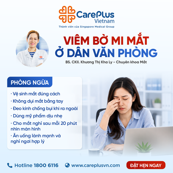 VIÊM BỜ MI MẮT Ở DÂN VĂN PHÒNG - PHÒNG NGỪA THẾ NÀO CHO HIỆU QUẢ? 