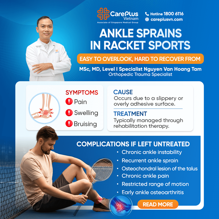 ANKLE SPRAINS IN RACKET SPORTS – EASY TO OVERLOOK, HARD TO RECOVER FROM 